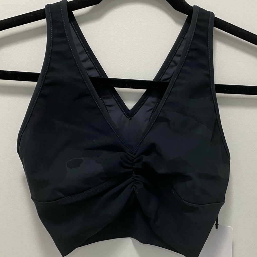 Alo Yoga Sports Bra Green Camoflauge Small